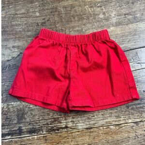 Little English Red Shorts size 24 mo